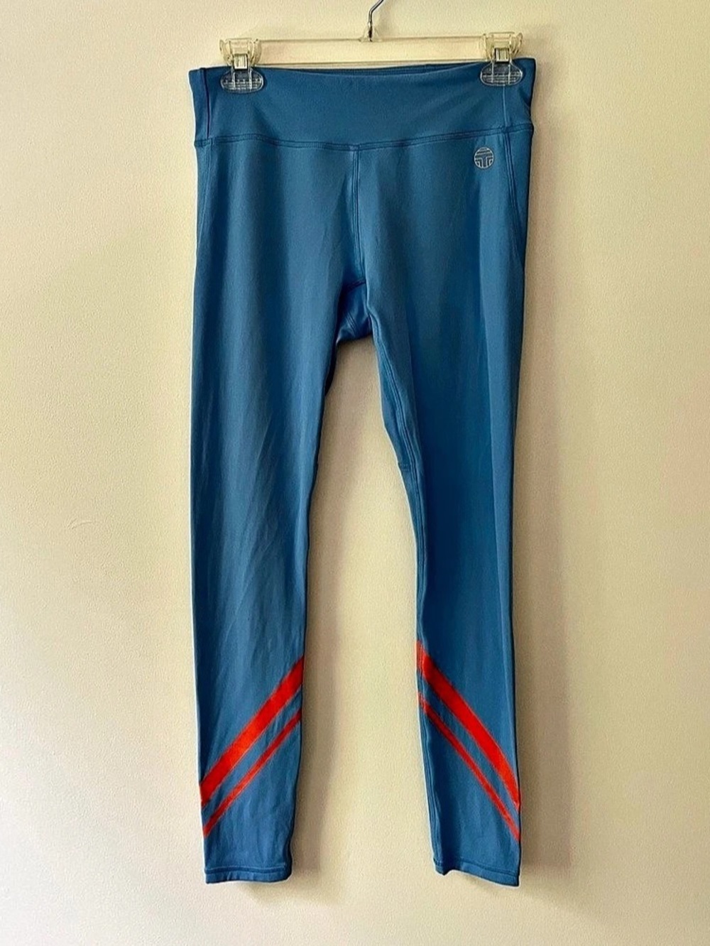 Tory Sport Chevron Legging Blue Medium Tory Burch Workout Pilates Yoga Walking